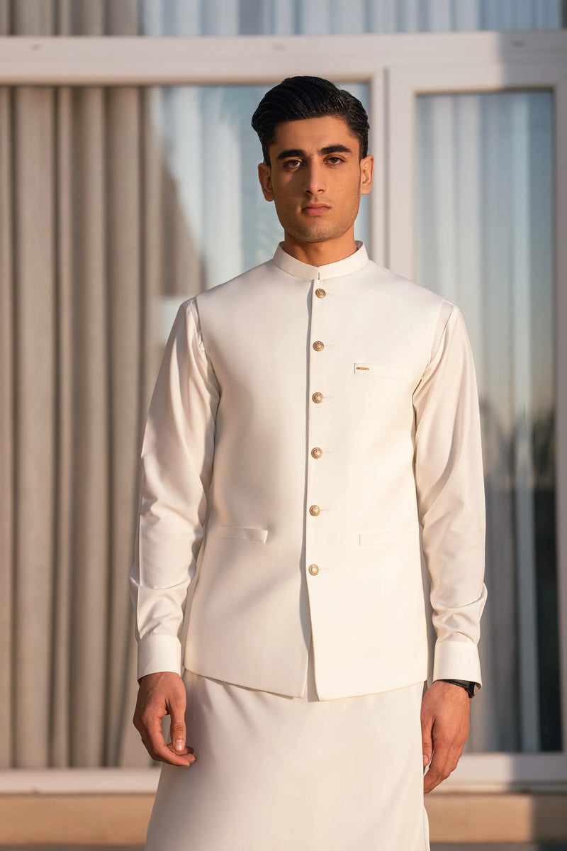 White Suiting Waistcoat WS-244-113