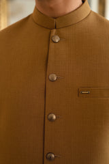 ceramel Brown Suiting Waistcoat WS-2033