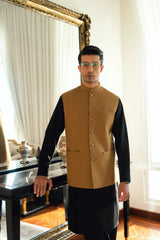 ceramel Brown Suiting Waistcoat WS-2033