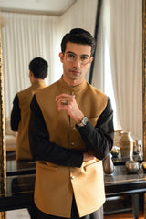 ceramel Brown Suiting Waistcoat WS-2033