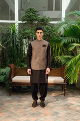 Jute Brown Suiting Waistcoat WS-20012