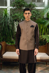 Jute Brown Suiting Waistcoat WS-20012