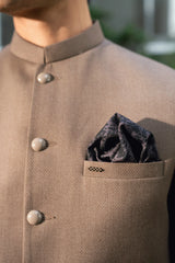 Jute Brown Suiting Waistcoat WS-20012